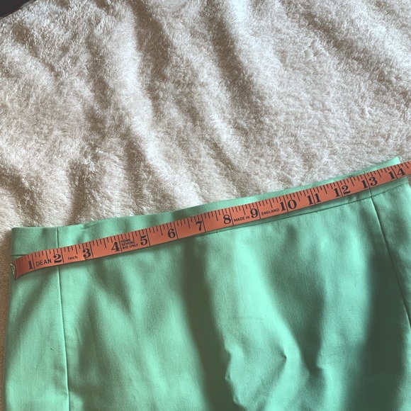 Jcrew 2P mint skirt. Worn once. Folded neatly in drawer since. Smoke free home - Picture 6 of 6